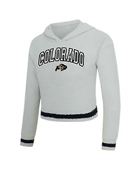 Concepts Sport Women's 2-Piece Gray/Black Colorado Buffaloes Whitley Long Sleeve Hoodie Top and Shorts Set