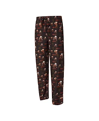 Concepts Sport Men's Brown Cleveland Browns Retro Mosaic Allover Print Knit Pants