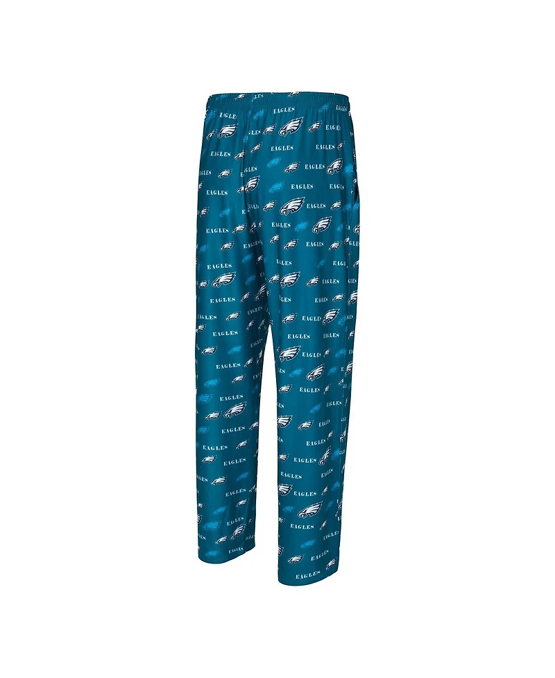 Concepts Sport Men's Midnight Green Philadelphia Eagles Mosaic All Over Print Pants