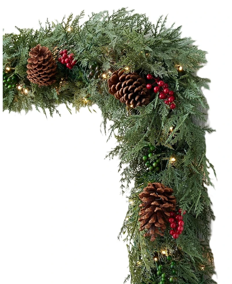Balsam Hill 120" Outdoor Winter Evergreen Christmas Garland