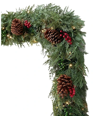 Balsam Hill 120" Outdoor Winter Evergreen Christmas Garland