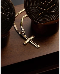 Vincero Men's Gold Cross Pendant Necklace in Stainless Steel, 22"