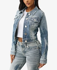 True Religion Women's Shrunken Super T Jacket