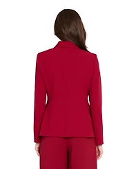 Tahari Asl Women's Peak Lapel One-Button Jacket