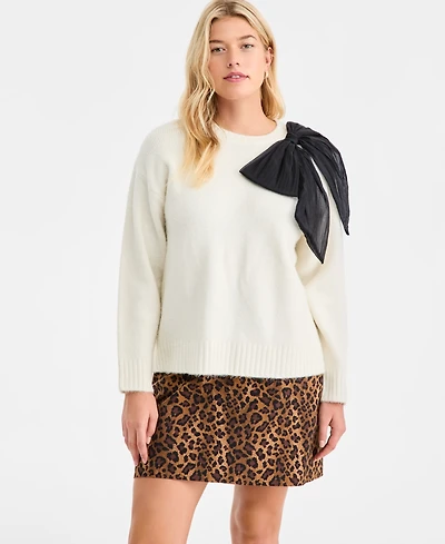 On 34th Women's Long-Sleeve Bow Sweater, Macy's Exclusive