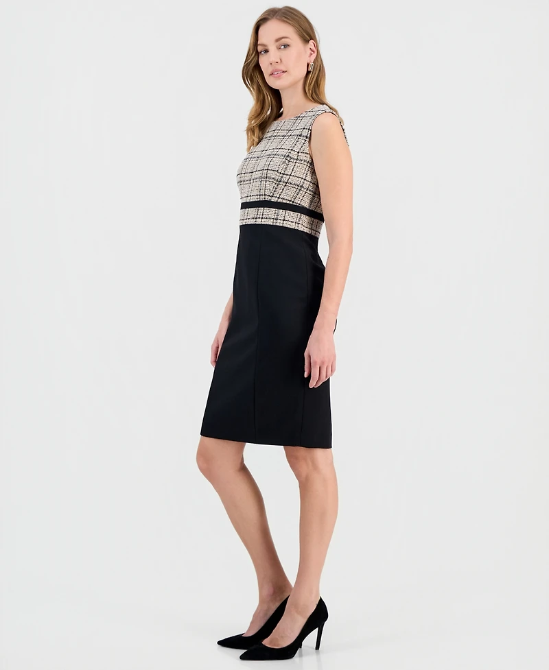 Kasper Women's Colorblock Sleeveless Sheath Dress