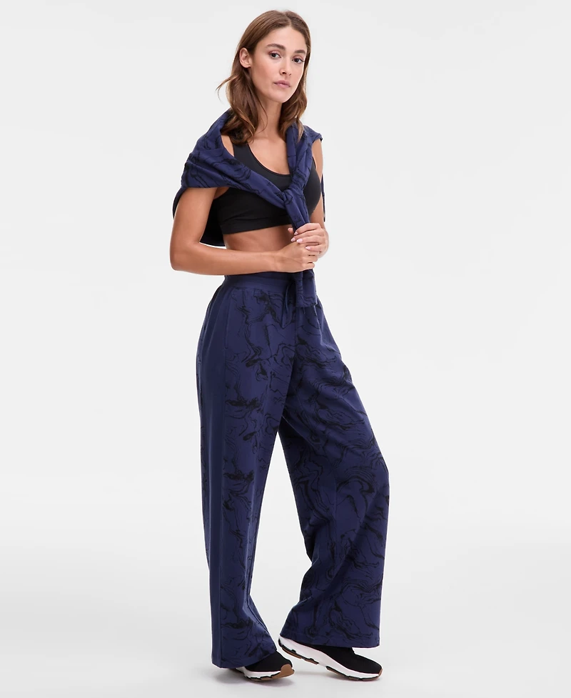 Id Ideology Women's Marbled Fleece Sweatpants, Macy's Exclusive