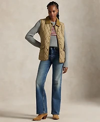 Polo Ralph Lauren Women's Corduroy-Trim Quilted Vest