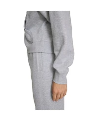 Calvin Klein Women's Fleece Crop Zip-Front Long-Sleeve Hoodie