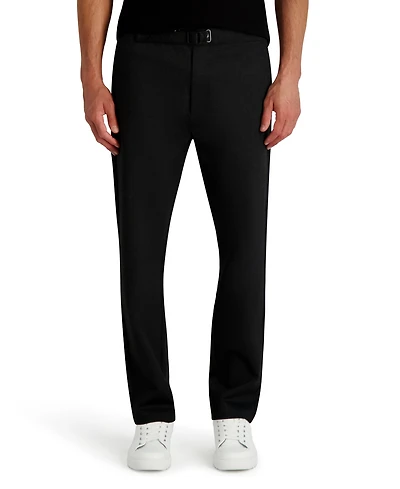 Karl Lagerfeld Paris Men's Straight Leg Belted Pants