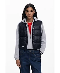 Desigual Women's Sweatshirt kombiniert mit gepolsterter Weste