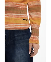 Desigual Women's Striped hoodie with zipper