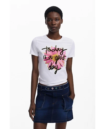 Desigual Women's Short-sleeve floral T-shirt