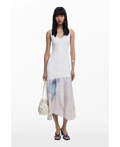 Desigual Women's V-neck combined dress