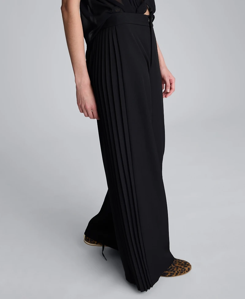 Kenneth Cole Women's Wide Leg High Rise Pants