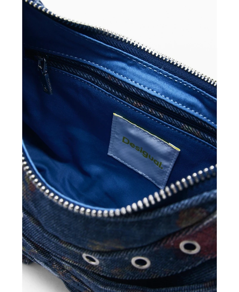 Desigual Women's Medium printed denim bag