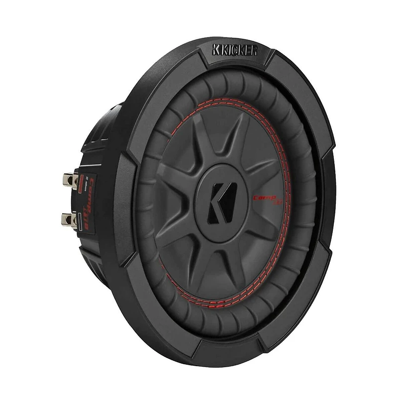8" CompRT Series Shallow-Mount Dual Voice Coil All-Weather Subwoofer