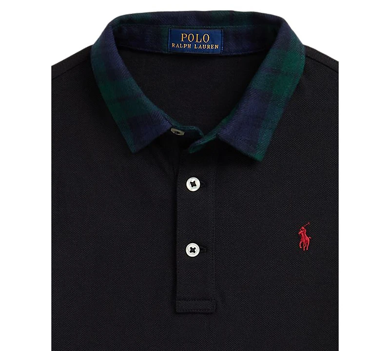 Polo Ralph Lauren Toddler and Little Boys 2T-7 Plaid Collar T-Shirt