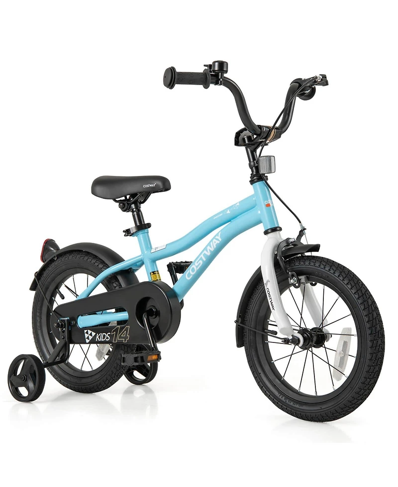 14" Kids Bike for 3-5 Years Old Boys & Girls with Adjustable Seat Handbrake Reflectors