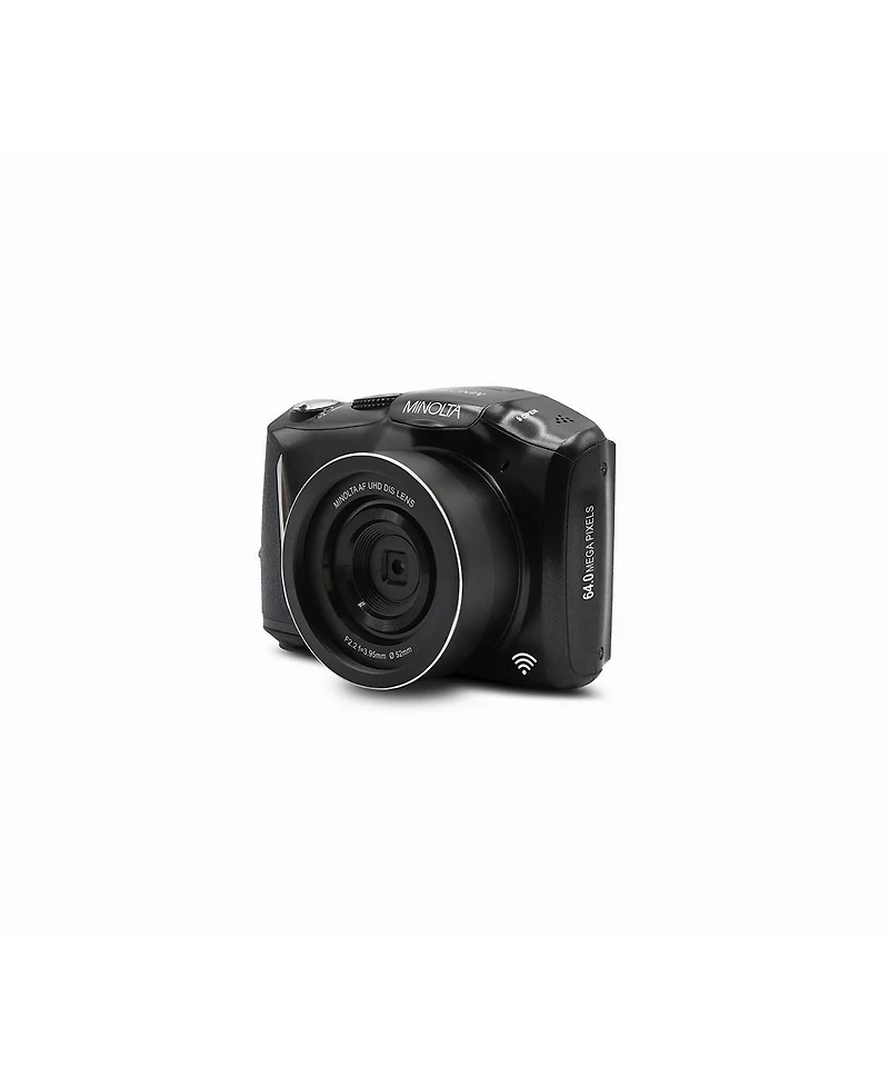 Minolta MND55 64 Mp Af 4K Ultra Hd Digital Camera with WiFi, Black