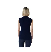 Daily Sports Women's Madelene Cable Knit Sleeveless Golf Polo