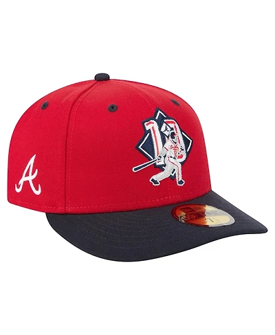 New Era Men's Chipper Jones Red Atlanta Braves 59FIFTY Fitted Hat