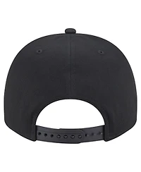 New Era Men's Black New York Yankees Chainstitch 9FIFTY A-Frame Snapback Hat
