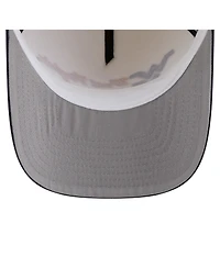 New Era Men's Cream/Navy West Virginia Mountaineers Vintage Chainstitch 9FIFTY A-Frame Snapback Hat