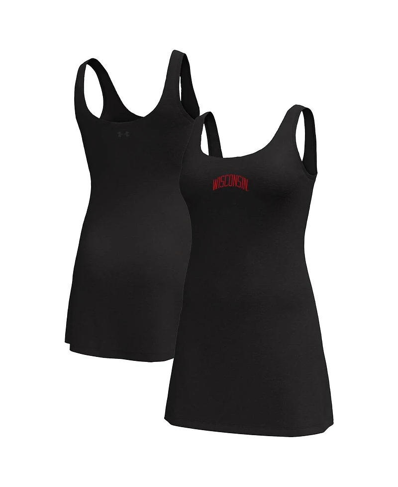 Under Armour Women's Black Wisconsin Badgers Gameday Motion Active Dress