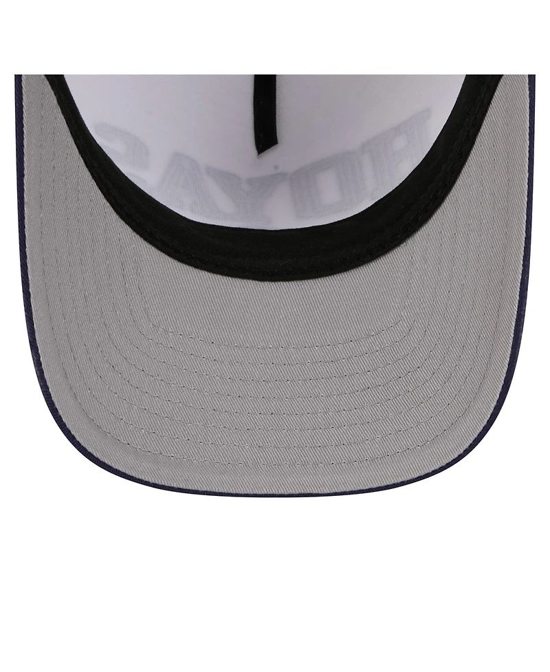 New Era Men's White/Navy Georgetown Hoyas Arch Two-Tone Rope 9FORTY A-Frame M-Crown Adjustable Hat