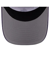 New Era Men's White/Purple Lsu Tigers Arch Two-Tone Rope 9FORTY A-Frame M-Crown Adjustable Hat