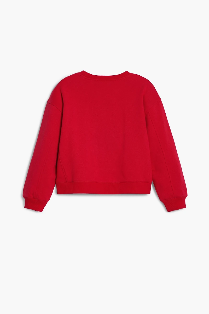 Desigual Girls's Sequin cherry sweatshirt