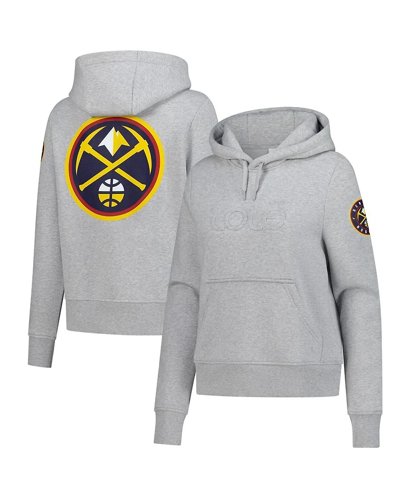 Lole Women's Gray Denver Nuggets Icon Pullover Hoodie