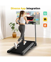 Redliro Folding Treadmill for Home with Incline, 350 lbs Capacity, Running Machine with Bluetooth Speaker