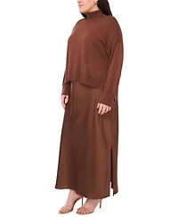 Msk Women's Sleeveless Maxi Dress with Sweater