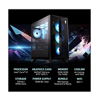 Aegis R2 Gaming Desktop - Intel Core i9 14900F - 32GB Ram - Nvidia GeForce Rtx 5070 Ti - 2TB Ssd - Windows 11 Home - Black