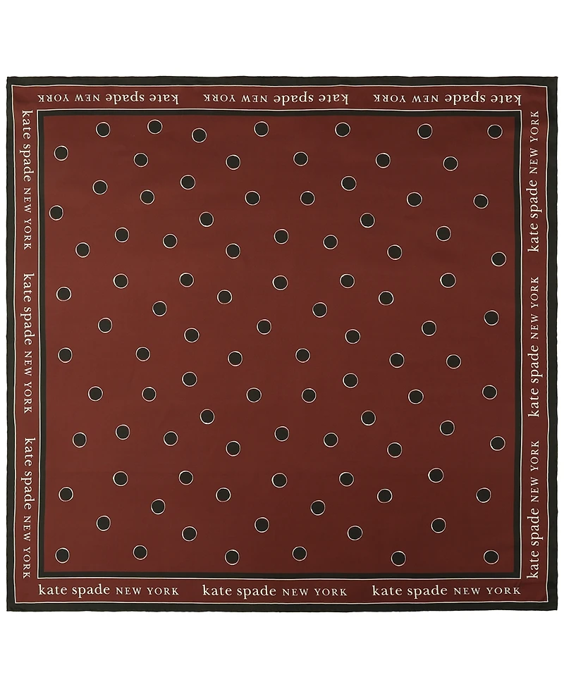kate spade new york Downtown Dot Silk Square Scarf