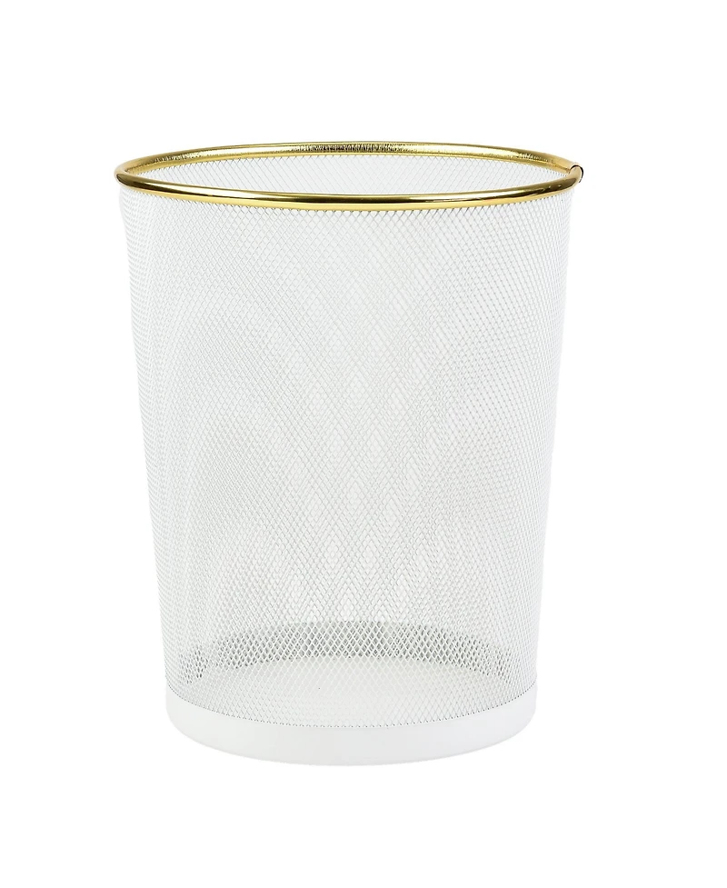Trio Essentials 10 Liter Mesh Waste Basket Can for Garbage, Round Open Top Trash Can for Office, Bathroom Bedroom, Kitchen