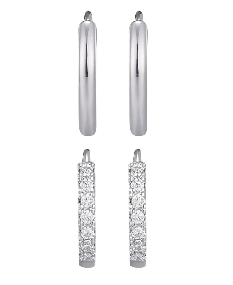 Adornia Silver Cz Earrings Set