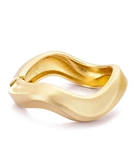 Adornia Gold Wavy Chunky Bangle