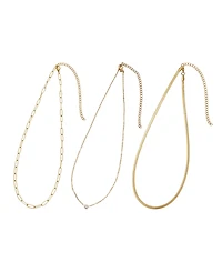 Adornia Tarnish Resistant Gold Cz Solitaire Pendant and Chain Necklace Set
