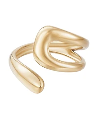 Adornia Tarnish Resistant Gold Open Bands Ring