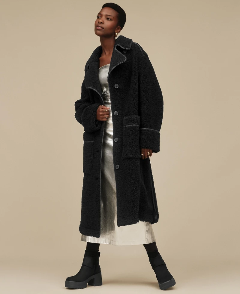 Ugg Women's Sema Comfort-Fit Full-Length Fluff Coat