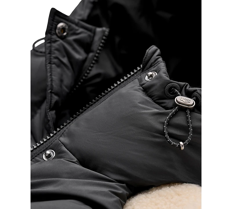 Ugg Women's Mykah Braid Trim Raglan Sleeve Puffer Jacket