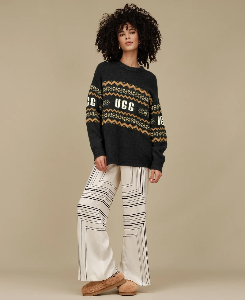 Ugg Women's Kaelan Long Sleeve Fair Isle Knit Sweater