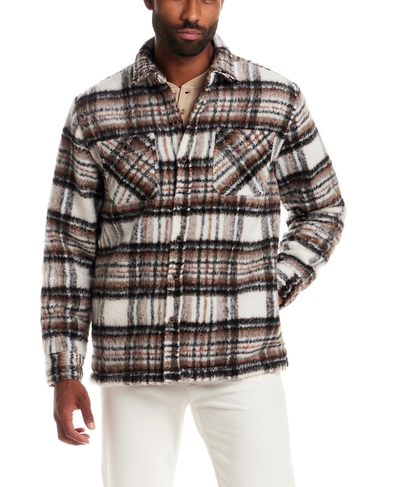 Weatherproof Vintage Men's Brushed Plaid Jacket