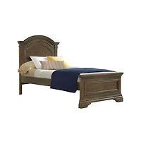 Westwood Design Olivia Traditional Wood Complete Twin Bed in Rosewood Brown