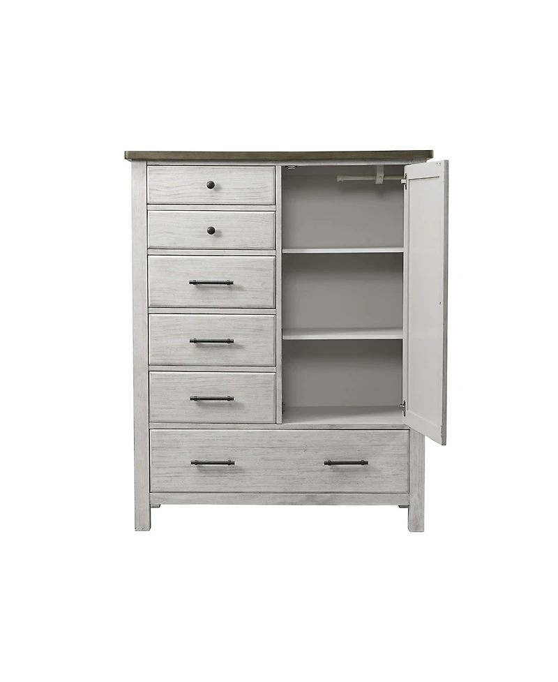 Westwood Design Timber Ridge Wood Chifferobe in Weathered Washed Sierra