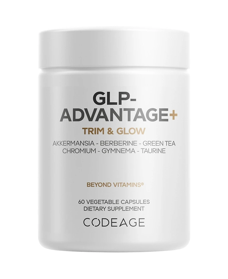 Codeage Glp-Advantage+ Berberine, Boron, Chromium, Decaffeinated Green Tea (50% Egcg), Gymnema Sylvestre, Probiotics, Taurine