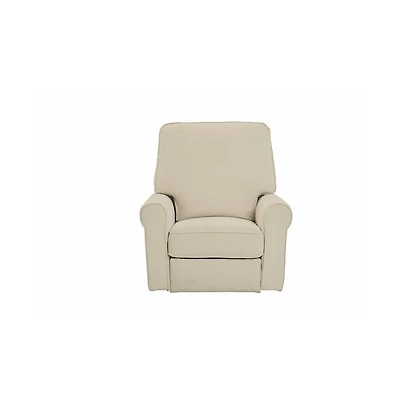Westwood Design Savannah Wood Fabric Power-usb Glider Recliner in Ivory